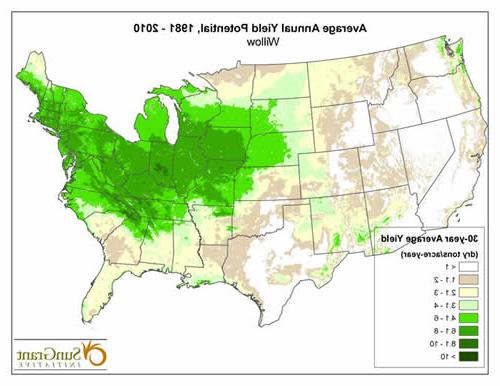 USA Map of Biomass